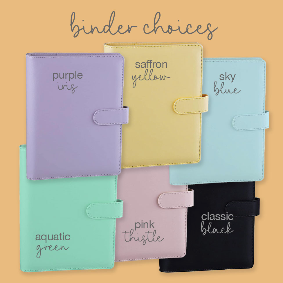 Binder choices for the BuJo Pathway Planner from Margie Lynch